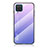 Custodia Silicone Specchio Laterale Sfumato Arcobaleno Cover LS1 per Samsung Galaxy F12 Lavanda