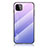 Custodia Silicone Specchio Laterale Sfumato Arcobaleno Cover LS1 per Samsung Galaxy F42 5G Lavanda