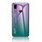 Custodia Silicone Specchio Laterale Sfumato Arcobaleno Cover LS1 per Samsung Galaxy M01s