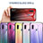 Custodia Silicone Specchio Laterale Sfumato Arcobaleno Cover LS1 per Samsung Galaxy M11