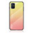 Custodia Silicone Specchio Laterale Sfumato Arcobaleno Cover LS1 per Samsung Galaxy M31s Giallo