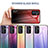 Custodia Silicone Specchio Laterale Sfumato Arcobaleno Cover LS1 per Samsung Galaxy Quantum4 5G