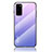 Custodia Silicone Specchio Laterale Sfumato Arcobaleno Cover LS1 per Samsung Galaxy S20 Lavanda