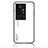 Custodia Silicone Specchio Laterale Sfumato Arcobaleno Cover LS1 per Vivo iQOO 11 5G Bianco