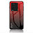 Custodia Silicone Specchio Laterale Sfumato Arcobaleno Cover LS1 per Vivo iQOO Neo7 5G Rosso