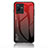 Custodia Silicone Specchio Laterale Sfumato Arcobaleno Cover LS1 per Vivo iQOO Z6x Rosso