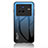 Custodia Silicone Specchio Laterale Sfumato Arcobaleno Cover LS1 per Vivo X80 5G Blu