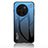Custodia Silicone Specchio Laterale Sfumato Arcobaleno Cover LS1 per Vivo X90 Pro 5G Blu
