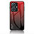 Custodia Silicone Specchio Laterale Sfumato Arcobaleno Cover LS1 per Vivo Y55 4G Rosso