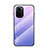 Custodia Silicone Specchio Laterale Sfumato Arcobaleno Cover LS1 per Xiaomi Mi 11i 5G Lavanda
