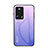 Custodia Silicone Specchio Laterale Sfumato Arcobaleno Cover LS1 per Xiaomi Mi 12 Lite NE 5G Lavanda