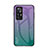 Custodia Silicone Specchio Laterale Sfumato Arcobaleno Cover LS1 per Xiaomi Mi 12T Pro 5G