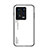 Custodia Silicone Specchio Laterale Sfumato Arcobaleno Cover LS1 per Xiaomi Mi 13 5G Bianco
