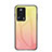 Custodia Silicone Specchio Laterale Sfumato Arcobaleno Cover LS1 per Xiaomi Mi 13 Lite 5G Giallo