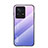 Custodia Silicone Specchio Laterale Sfumato Arcobaleno Cover LS1 per Xiaomi Mi Mix 4 5G Lavanda