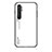 Custodia Silicone Specchio Laterale Sfumato Arcobaleno Cover LS1 per Xiaomi Mi Note 10 Lite Bianco