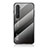 Custodia Silicone Specchio Laterale Sfumato Arcobaleno Cover LS1 per Xiaomi Mi Note 10 Lite Grigio Scuro