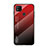 Custodia Silicone Specchio Laterale Sfumato Arcobaleno Cover LS1 per Xiaomi POCO C3 Rosso
