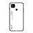 Custodia Silicone Specchio Laterale Sfumato Arcobaleno Cover LS1 per Xiaomi POCO C31 Bianco