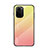 Custodia Silicone Specchio Laterale Sfumato Arcobaleno Cover LS1 per Xiaomi Poco F3 5G Giallo