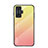 Custodia Silicone Specchio Laterale Sfumato Arcobaleno Cover LS1 per Xiaomi Poco F4 GT 5G Giallo