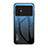 Custodia Silicone Specchio Laterale Sfumato Arcobaleno Cover LS1 per Xiaomi Poco M4 5G Blu