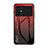 Custodia Silicone Specchio Laterale Sfumato Arcobaleno Cover LS1 per Xiaomi Poco M4 5G Rosso