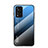 Custodia Silicone Specchio Laterale Sfumato Arcobaleno Cover LS1 per Xiaomi Poco M4 Pro 5G Blu