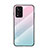 Custodia Silicone Specchio Laterale Sfumato Arcobaleno Cover LS1 per Xiaomi Poco M4 Pro 5G Ciano
