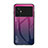 Custodia Silicone Specchio Laterale Sfumato Arcobaleno Cover LS1 per Xiaomi Poco M5 4G