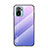 Custodia Silicone Specchio Laterale Sfumato Arcobaleno Cover LS1 per Xiaomi Poco M5S Lavanda