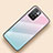 Custodia Silicone Specchio Laterale Sfumato Arcobaleno Cover LS1 per Xiaomi Redmi 10 4G Ciano