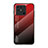 Custodia Silicone Specchio Laterale Sfumato Arcobaleno Cover LS1 per Xiaomi Redmi 10C 4G Rosso