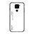 Custodia Silicone Specchio Laterale Sfumato Arcobaleno Cover LS1 per Xiaomi Redmi 10X 4G Bianco