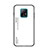 Custodia Silicone Specchio Laterale Sfumato Arcobaleno Cover LS1 per Xiaomi Redmi 10X 5G Bianco