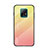 Custodia Silicone Specchio Laterale Sfumato Arcobaleno Cover LS1 per Xiaomi Redmi 10X 5G Giallo