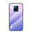 Custodia Silicone Specchio Laterale Sfumato Arcobaleno Cover LS1 per Xiaomi Redmi 10X 5G Lavanda