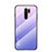 Custodia Silicone Specchio Laterale Sfumato Arcobaleno Cover LS1 per Xiaomi Redmi 9 Lavanda