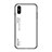 Custodia Silicone Specchio Laterale Sfumato Arcobaleno Cover LS1 per Xiaomi Redmi 9A Bianco
