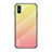 Custodia Silicone Specchio Laterale Sfumato Arcobaleno Cover LS1 per Xiaomi Redmi 9A Giallo