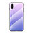 Custodia Silicone Specchio Laterale Sfumato Arcobaleno Cover LS1 per Xiaomi Redmi 9A Lavanda