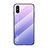 Custodia Silicone Specchio Laterale Sfumato Arcobaleno Cover LS1 per Xiaomi Redmi 9i Lavanda