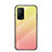 Custodia Silicone Specchio Laterale Sfumato Arcobaleno Cover LS1 per Xiaomi Redmi K30S 5G Giallo