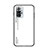 Custodia Silicone Specchio Laterale Sfumato Arcobaleno Cover LS1 per Xiaomi Redmi Note 10 Pro 4G Bianco