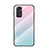Custodia Silicone Specchio Laterale Sfumato Arcobaleno Cover LS1 per Xiaomi Redmi Note 11 4G (2022) Ciano