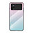Custodia Silicone Specchio Laterale Sfumato Arcobaleno Cover LS1 per Xiaomi Redmi Note 11E Pro 5G Ciano