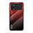 Custodia Silicone Specchio Laterale Sfumato Arcobaleno Cover LS1 per Xiaomi Redmi Note 11E Pro 5G Rosso