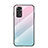 Custodia Silicone Specchio Laterale Sfumato Arcobaleno Cover LS1 per Xiaomi Redmi Note 11S 4G Ciano