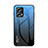 Custodia Silicone Specchio Laterale Sfumato Arcobaleno Cover LS1 per Xiaomi Redmi Note 11T Pro 5G Blu