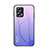 Custodia Silicone Specchio Laterale Sfumato Arcobaleno Cover LS1 per Xiaomi Redmi Note 11T Pro 5G Lavanda